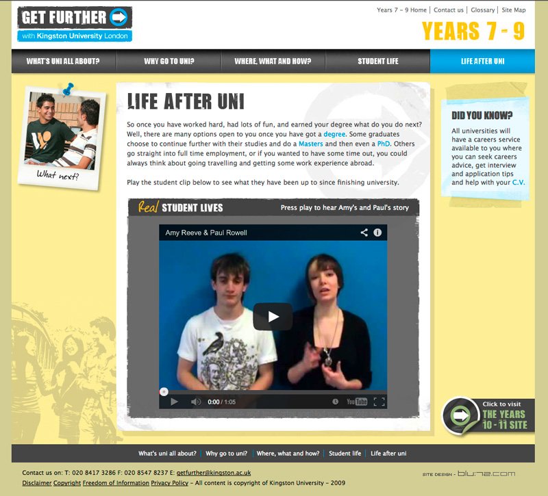 Get Further website