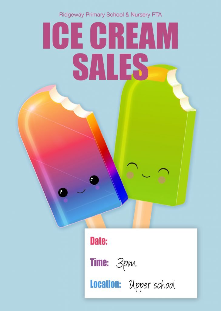 Ice cream sales poster