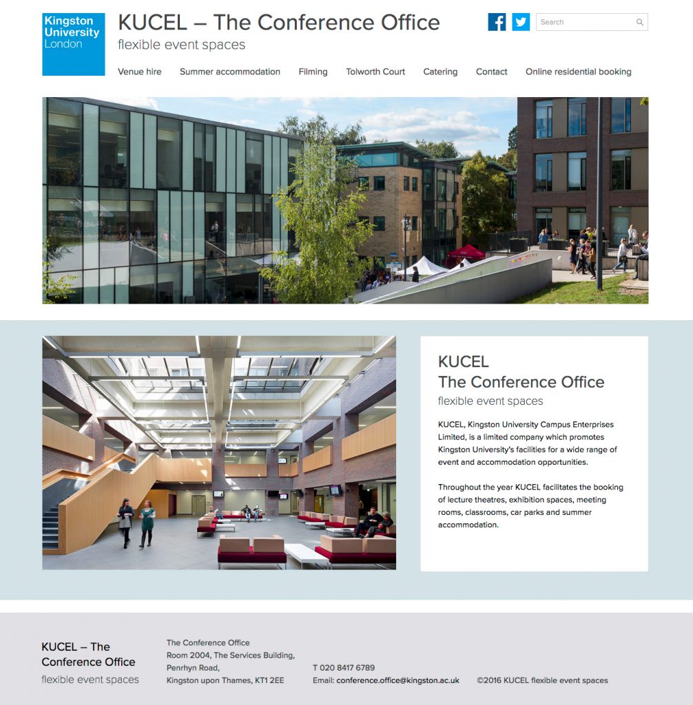 KUCEL website screenshot