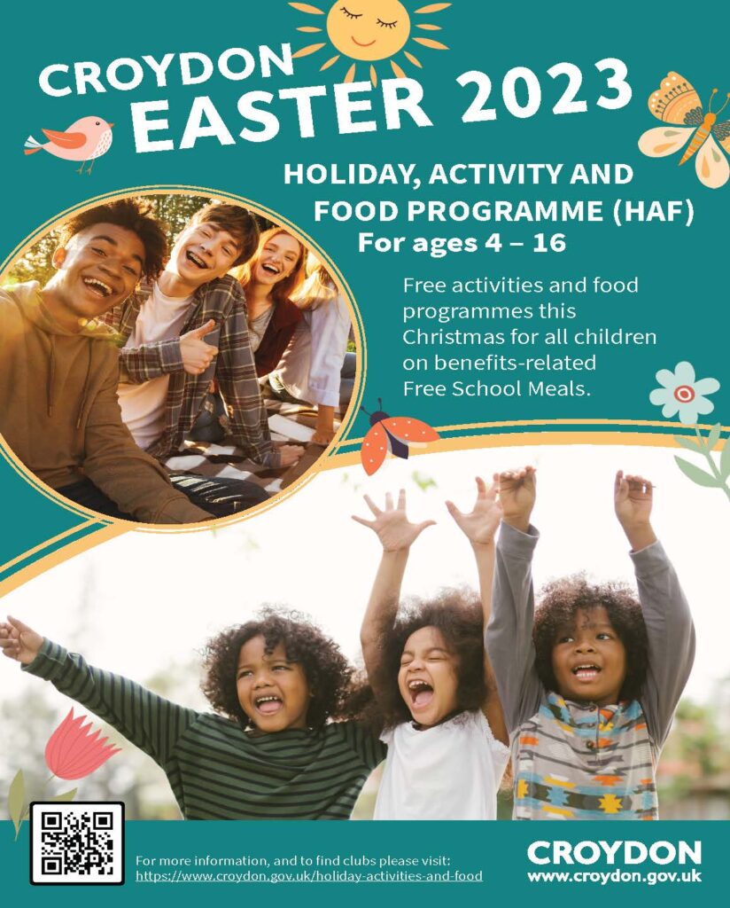 Easter 2023 Food and fun programme flyer