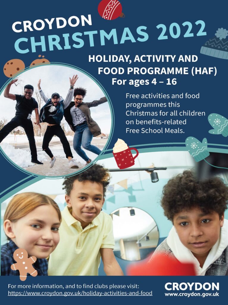 Christmas 2022 Food and fun programme flyer